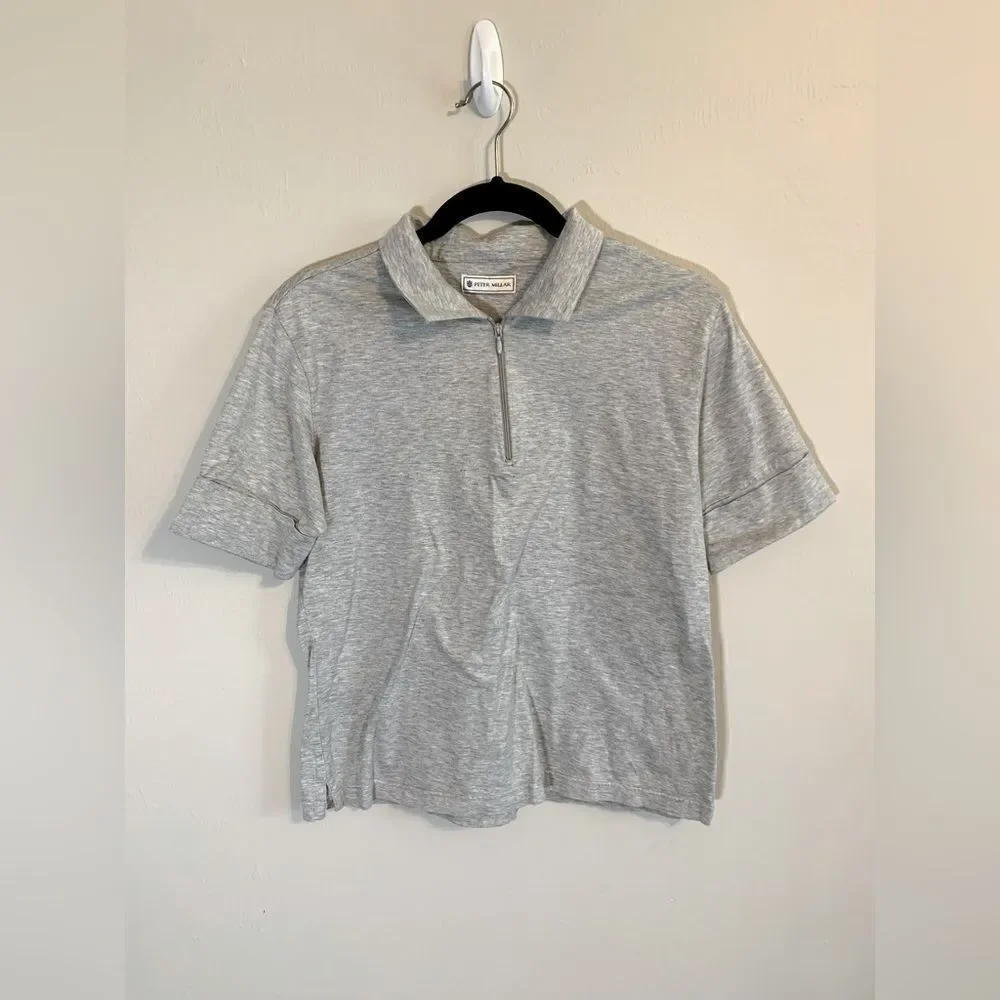 Peter Millar Grey polo size L‎